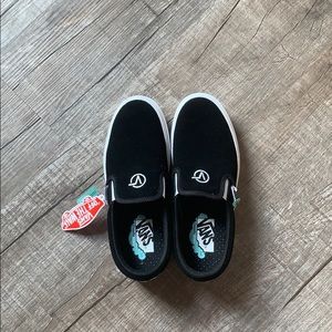 COMFY CUSH VANS- WOMENS 8- BLACK